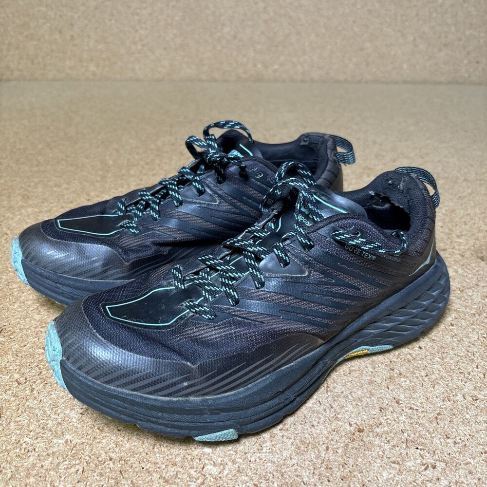 HOKA ONE ONE Speedgoat 4 GoreTex Vibram Running trail sneakers Shoes Women Sz 8.